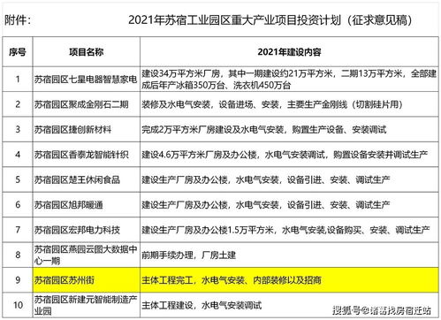 蘇宿園區敲定明年重大項目投資計劃，蘇州街完工與綜合體消失引發創新投資新思考
